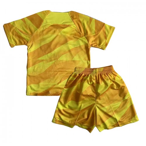 Maillot de foot Chelsea Gardien de but Troisième enfant 2023-24 Manches Courte (+ pantalon court)